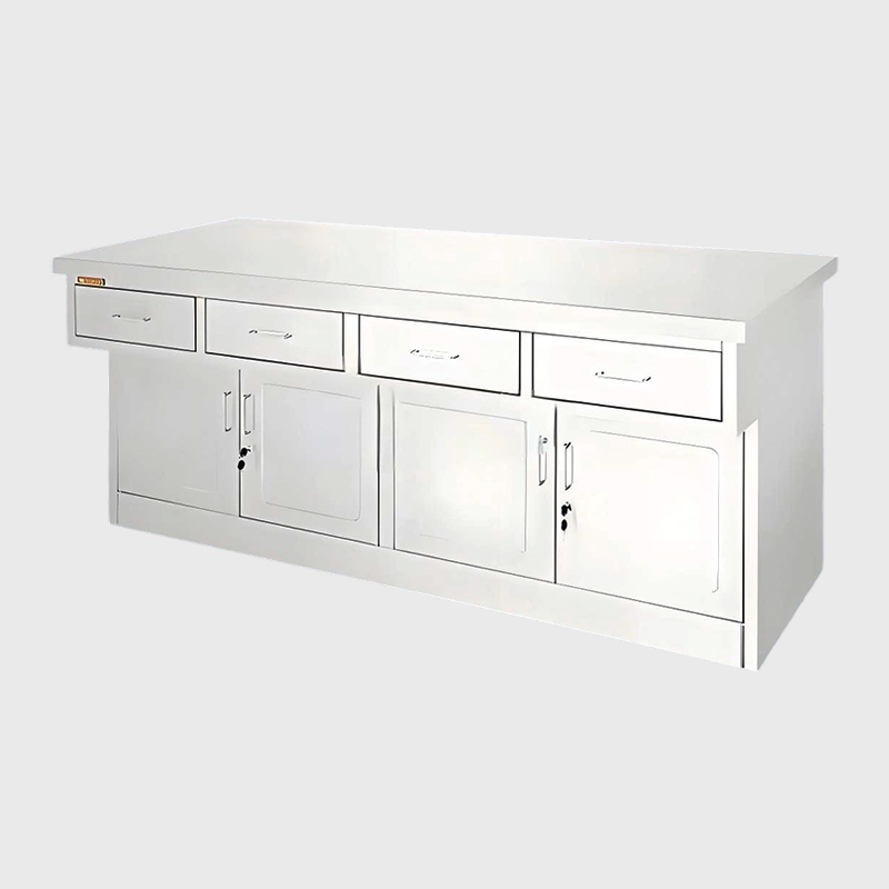 서랍이 있는 병원 스테인레스 스틸 작업대